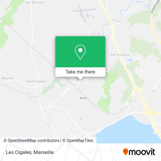 Les Cigales map
