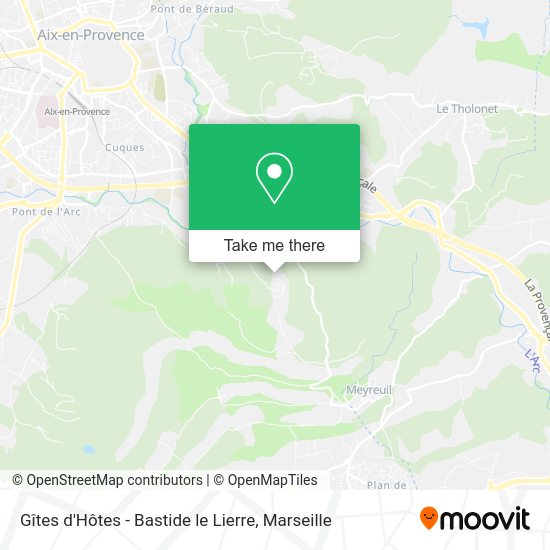 Gîtes d'Hôtes - Bastide le Lierre map