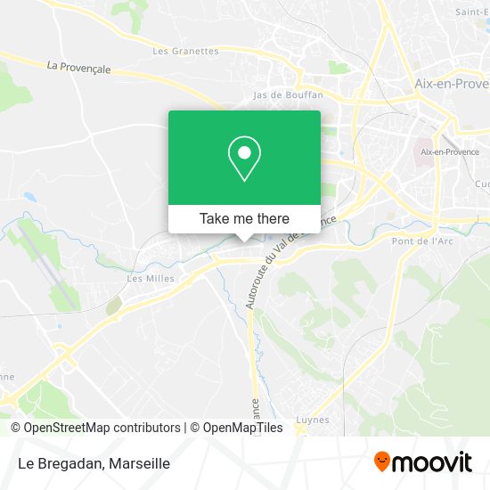 Le Bregadan map