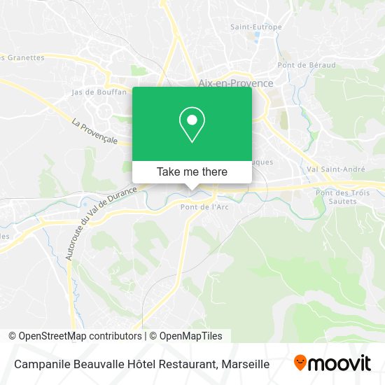 Campanile Beauvalle Hôtel Restaurant map