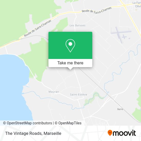 The Vintage Roads map