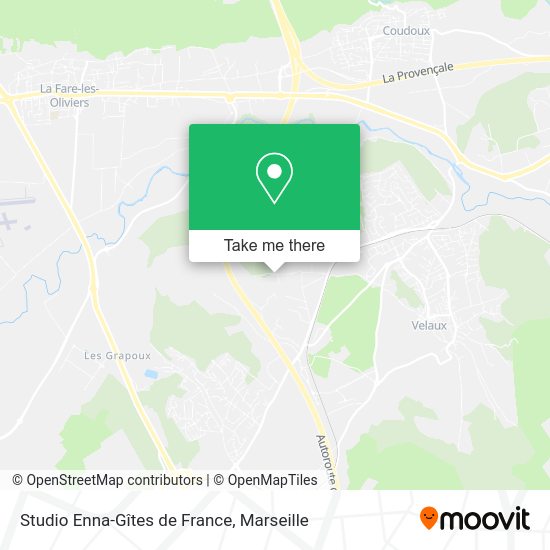 Studio Enna-Gîtes de France map