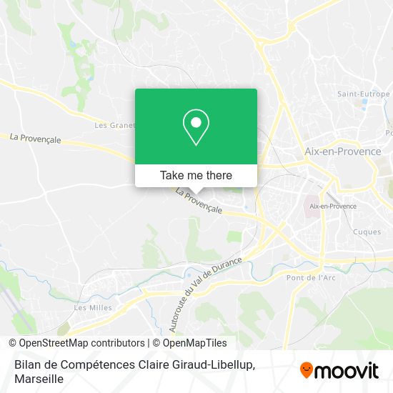 Bilan de Compétences Claire Giraud-Libellup map