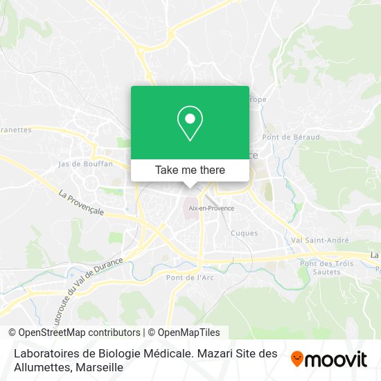 Laboratoires de Biologie Médicale. Mazari Site des Allumettes map