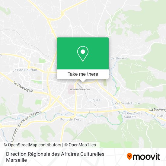 Direction Régionale des Affaires Culturelles map