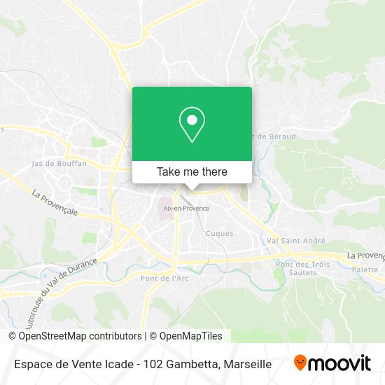 Espace de Vente Icade - 102 Gambetta map