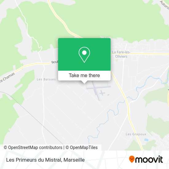 Les Primeurs du Mistral map