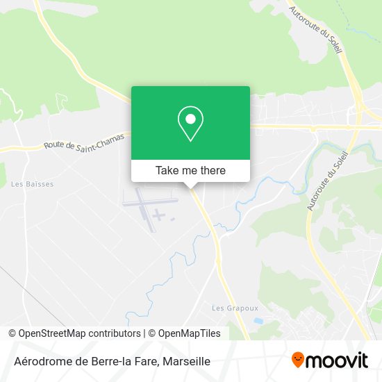 Aérodrome de Berre-la Fare map