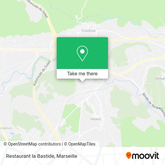 Restaurant la Bastide map