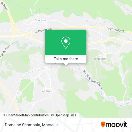 Domaine Shambala map