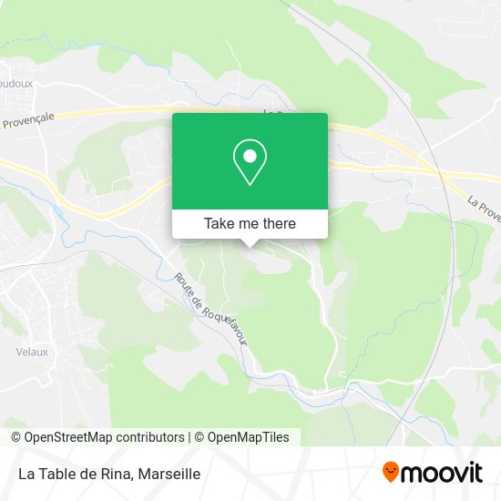La Table de Rina map