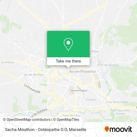 Sacha Mouthon - Ostéopathe D.O map