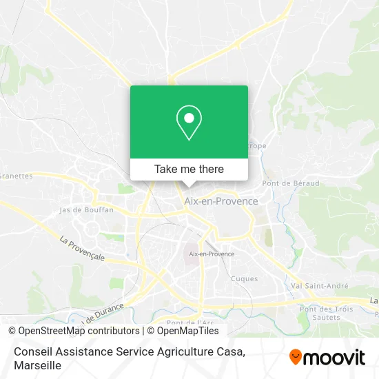 Conseil Assistance Service Agriculture Casa map