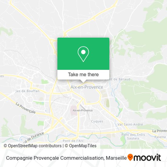 Compagnie Provençale Commercialisation map