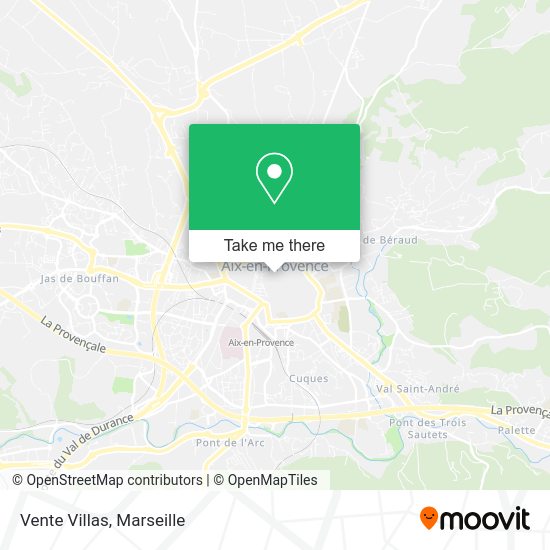 Vente Villas map