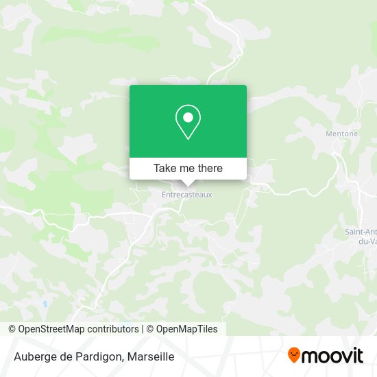 Auberge de Pardigon map