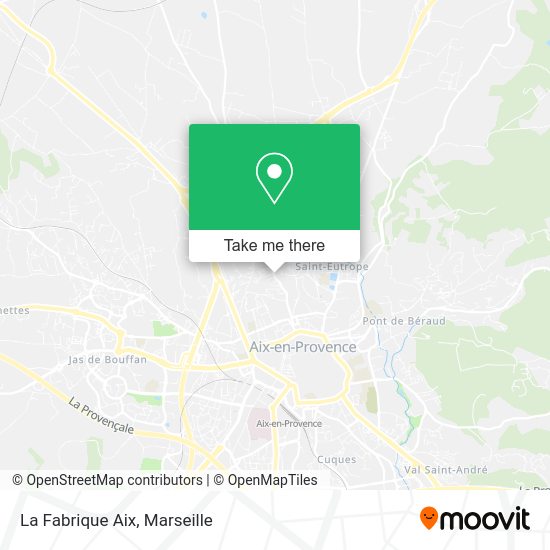 La Fabrique Aix map