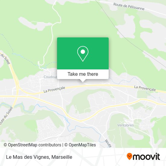 Le Mas des Vignes map