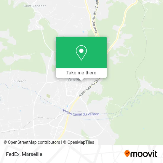 FedEx map