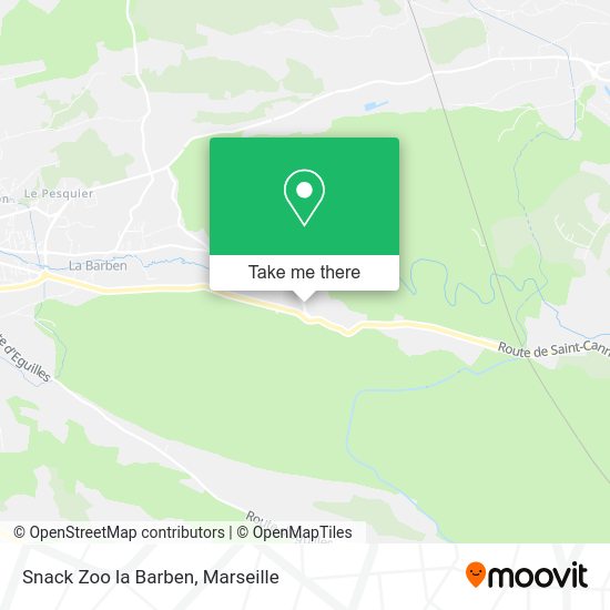 Snack Zoo la Barben map