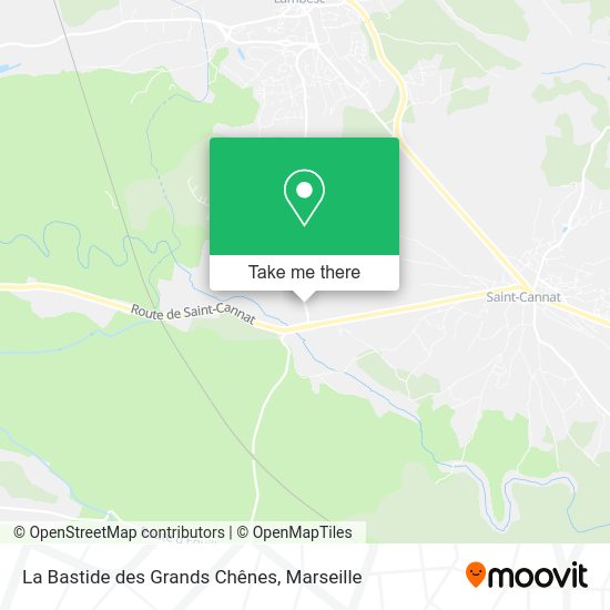 La Bastide des Grands Chênes map