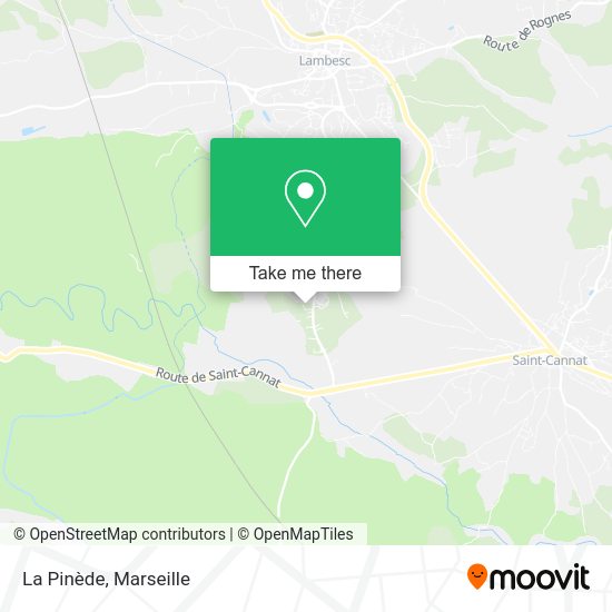 La Pinède map
