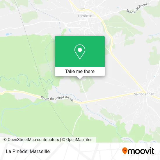 La Pinède map