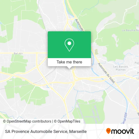 SA Provence Automobile Service map