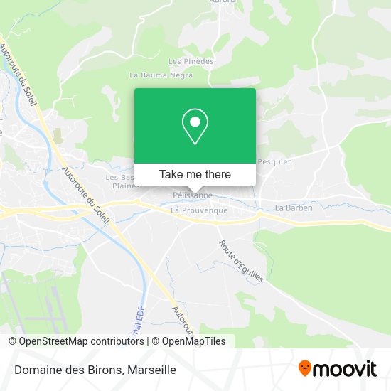 Domaine des Birons map