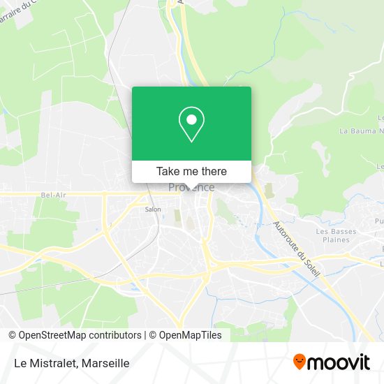 Le Mistralet map