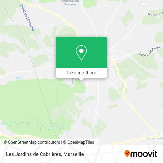 Les Jardins de Cabrières map