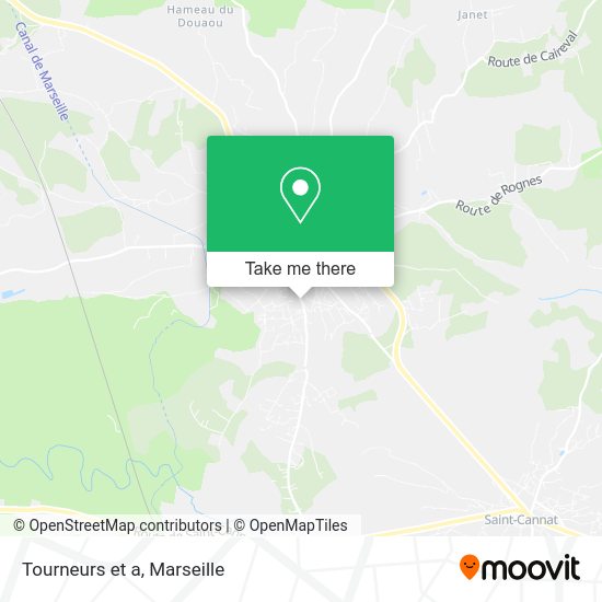 Tourneurs et a map
