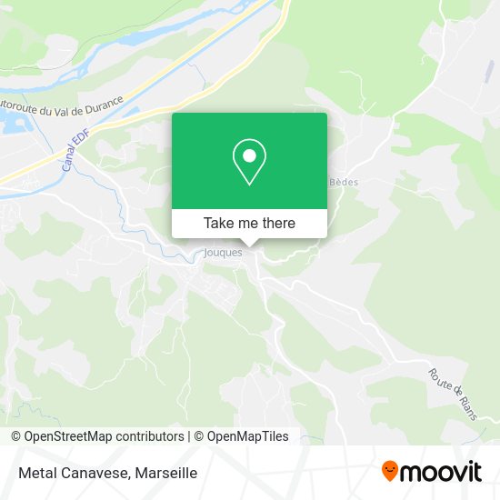 Metal Canavese map