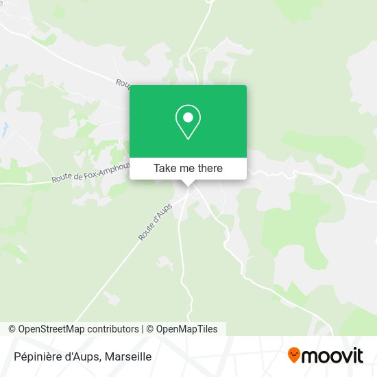 Pépinière d'Aups map