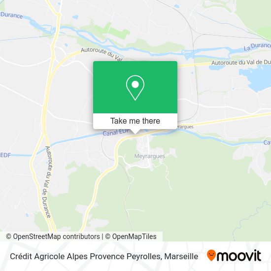Crédit Agricole Alpes Provence Peyrolles map