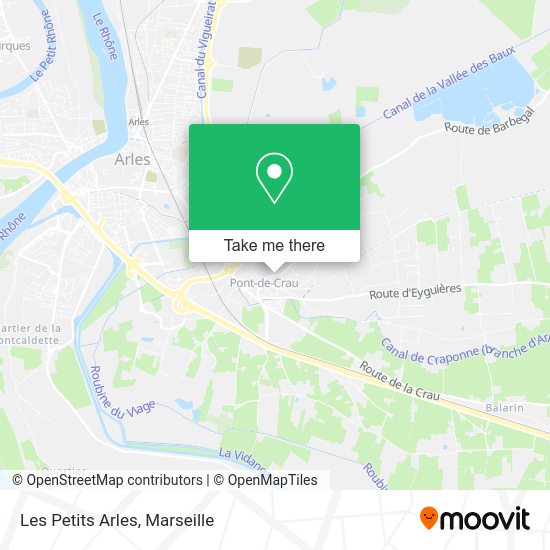 Les Petits Arles map