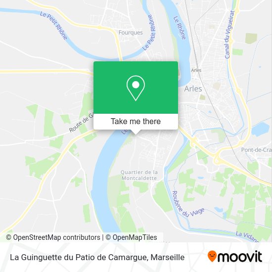 La Guinguette du Patio de Camargue map