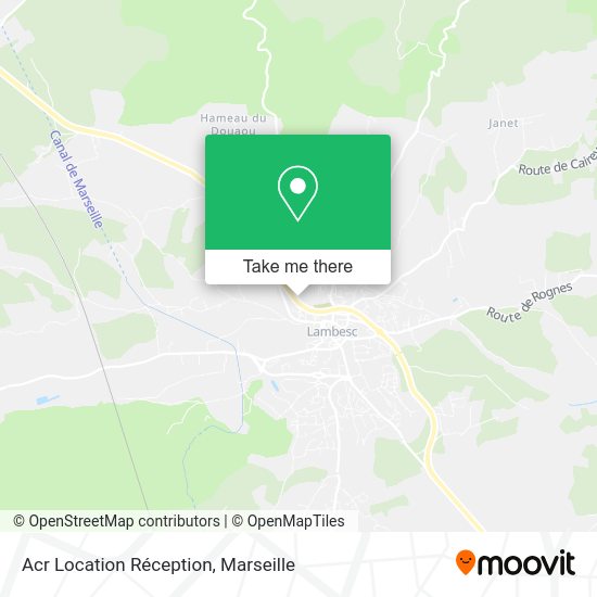 Acr Location Réception map