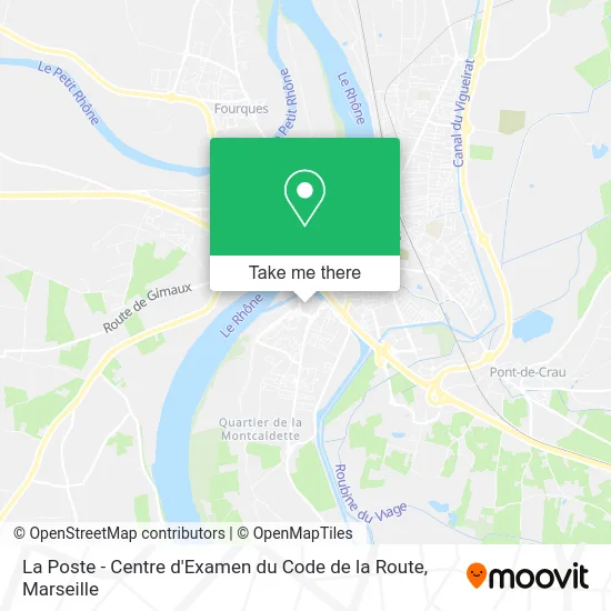 La Poste - Centre d'Examen du Code de la Route map