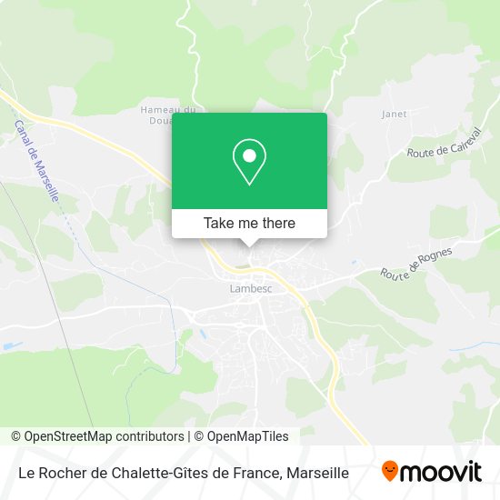 Le Rocher de Chalette-Gîtes de France map