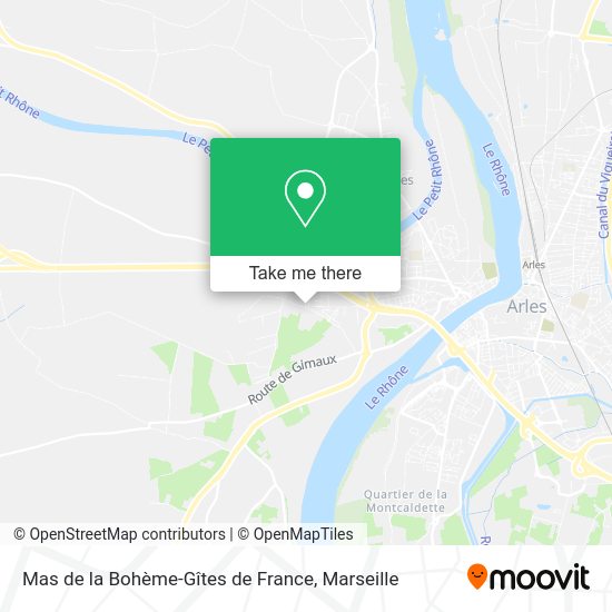 Mas de la Bohème-Gîtes de France map