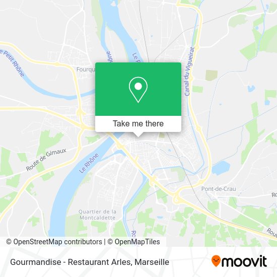 Gourmandise - Restaurant Arles map