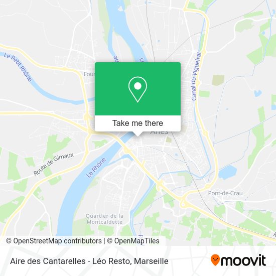 Aire des Cantarelles - Léo Resto map