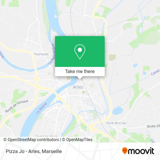 Pizza Jo - Arles map