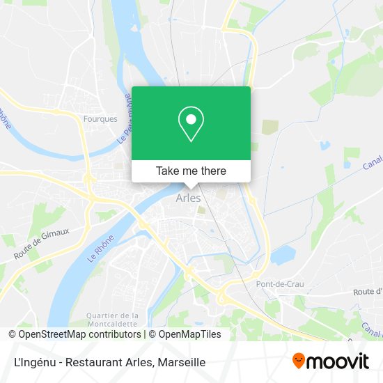 L'Ingénu - Restaurant Arles map