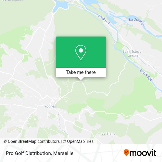 Pro Golf Distribution map