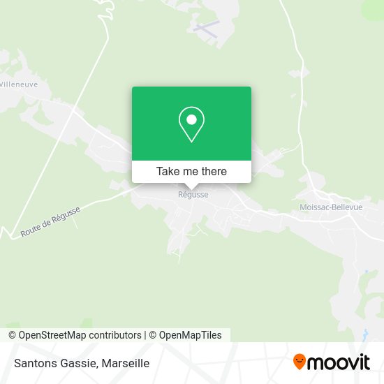 Santons Gassie map