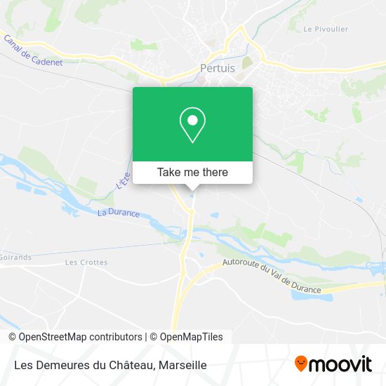 Les Demeures du Château map