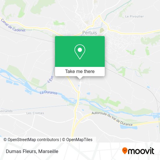 Dumas Fleurs map