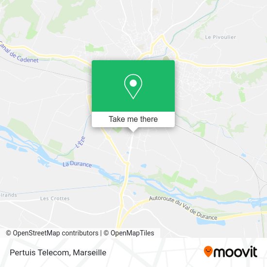Pertuis Telecom map